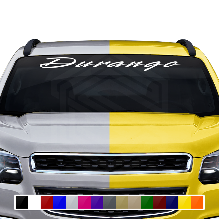 DURANGO DGO Mexico Decal Sticker Windshield Window Vinyl Graphic Banner Text Font-Rapier 36"x4.25"+