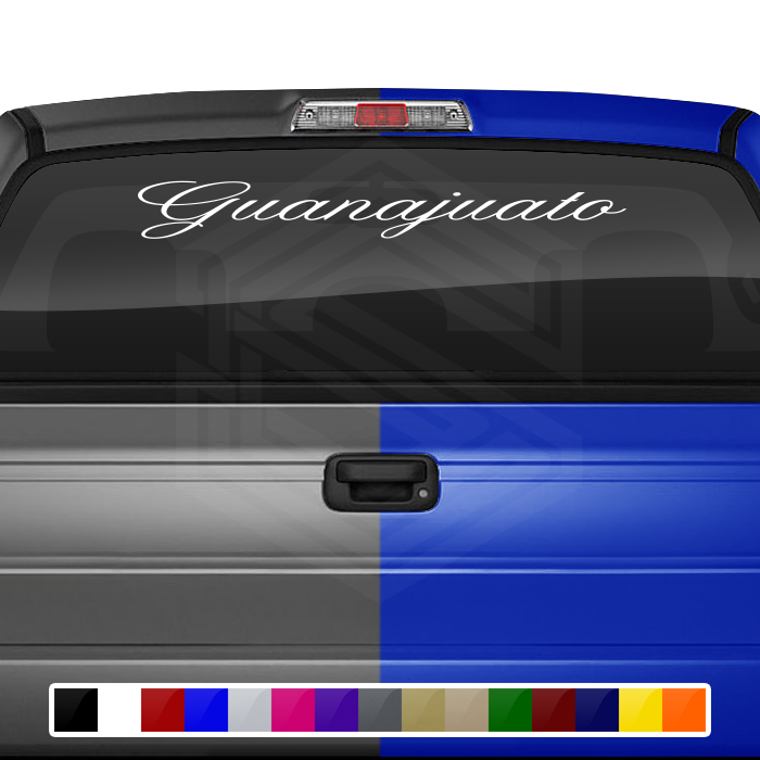 GUANAJUATO GTO Mexico Decal Sticker Windshield Window Vinyl Graphic Banner Text Font-Altogscr 36"x4.25"+