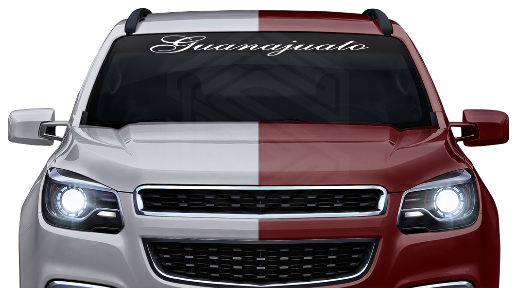 GUANAJUATO GTO Mexico Decal Sticker Windshield Window Vinyl Graphic Banner Text Font-Shells1 36"x4.25"+