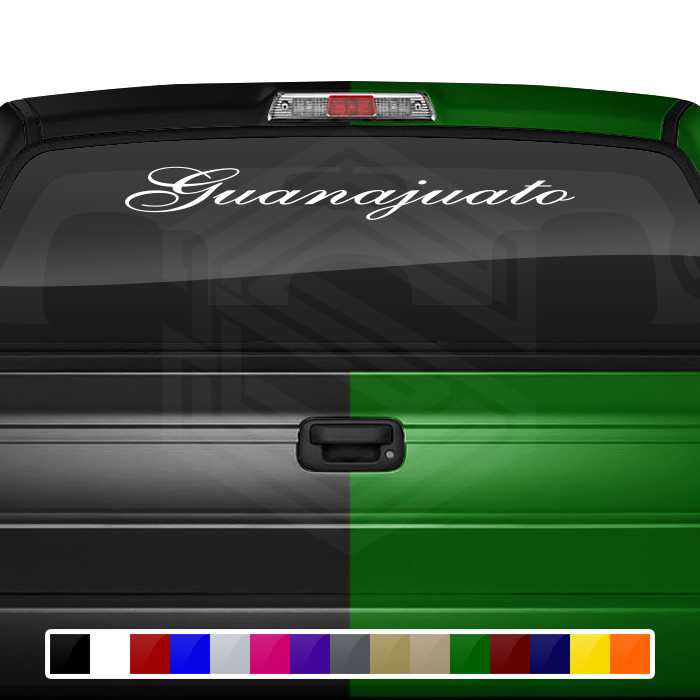 GUANAJUATO GTO Mexico Decal Sticker Windshield Window Vinyl Graphic Banner Text Font-Shells1 36"x4.25"+