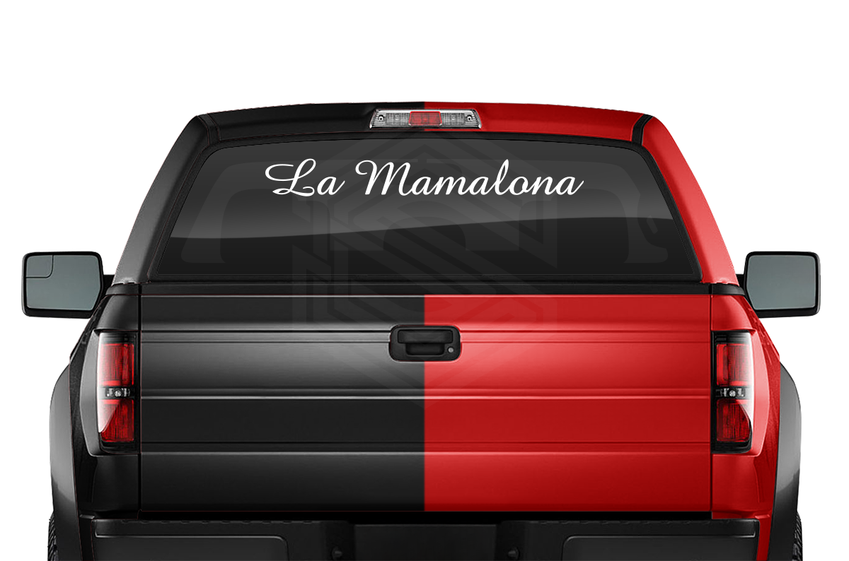 LA MAMALONA Decal Sticker Windshield Window Vinyl Graphic Banner Text Font-Amaze 36"x4.25"+