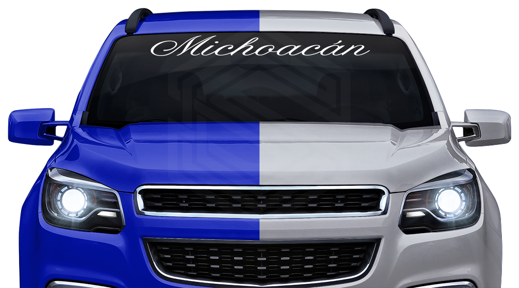 MICHOACÁN MICH Mexico Decal Sticker Windshield Window Vinyl Graphic Banner Text Font-Altogscr 36"x4.25"+