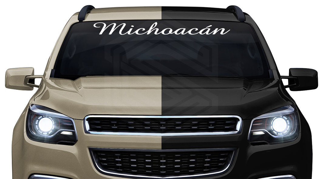 MICHOACÁN MICH Mexico Decal Sticker Windshield Window Vinyl Graphic Banner Text Font-Amaze 36"x4.25"+