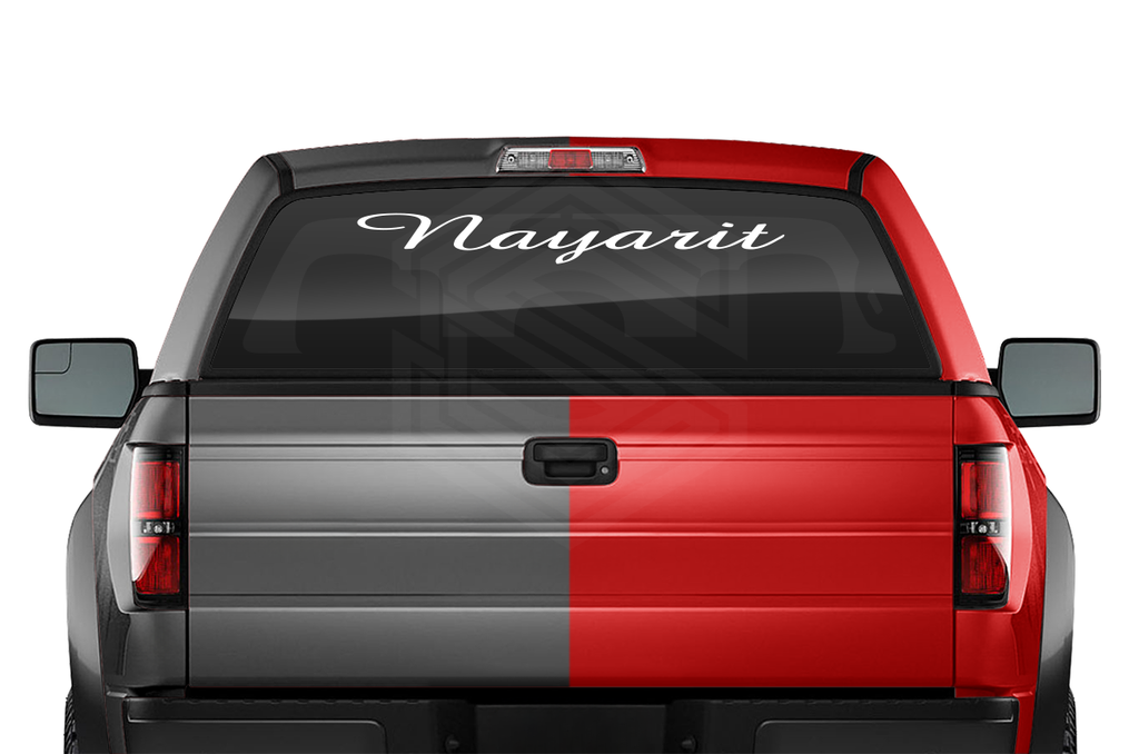 NAYARIT NAY Mexico Decal Sticker Windshield Window Vinyl Graphic Banner Text Font-Amaze 36"x4.25"+