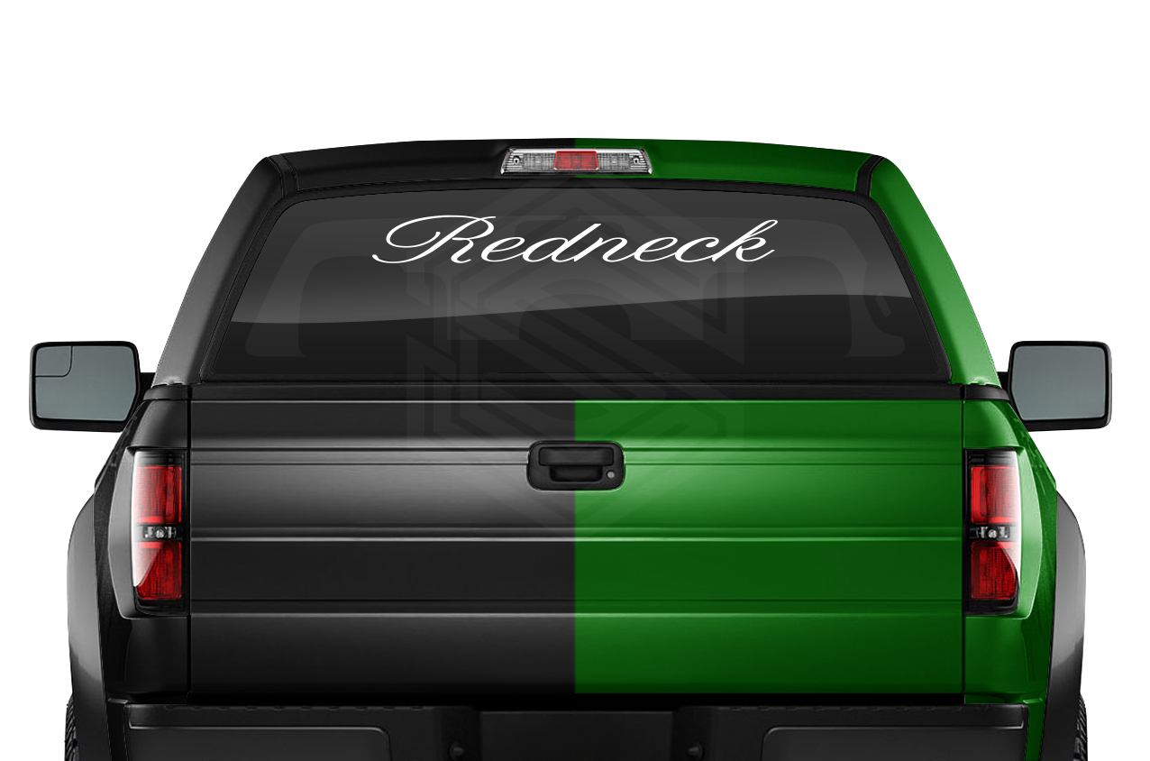 REDNECK Decal Sticker Windshield Window Vinyl Graphic Banner Text Font-Altogscr 36"x4.25"+
