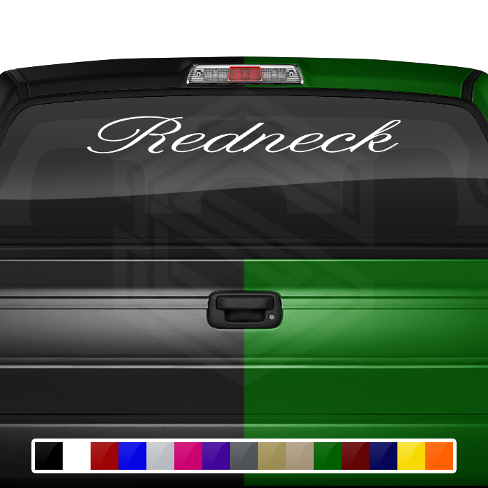 REDNECK Decal Sticker Windshield Window Vinyl Graphic Banner Text Font-Altogscr 36"x4.25"+