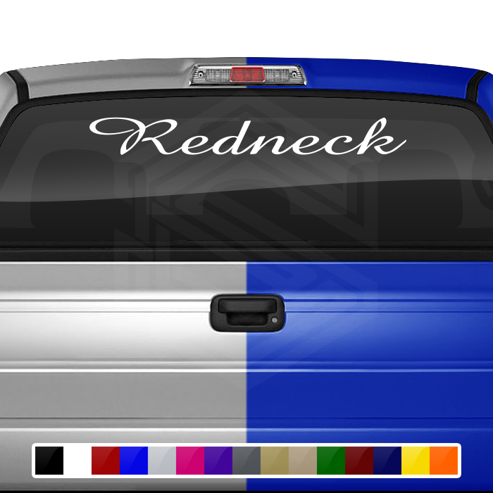 REDNECK Decal Sticker Windshield Window Vinyl Graphic Banner Text Font-Amaze 36"x4.25"+