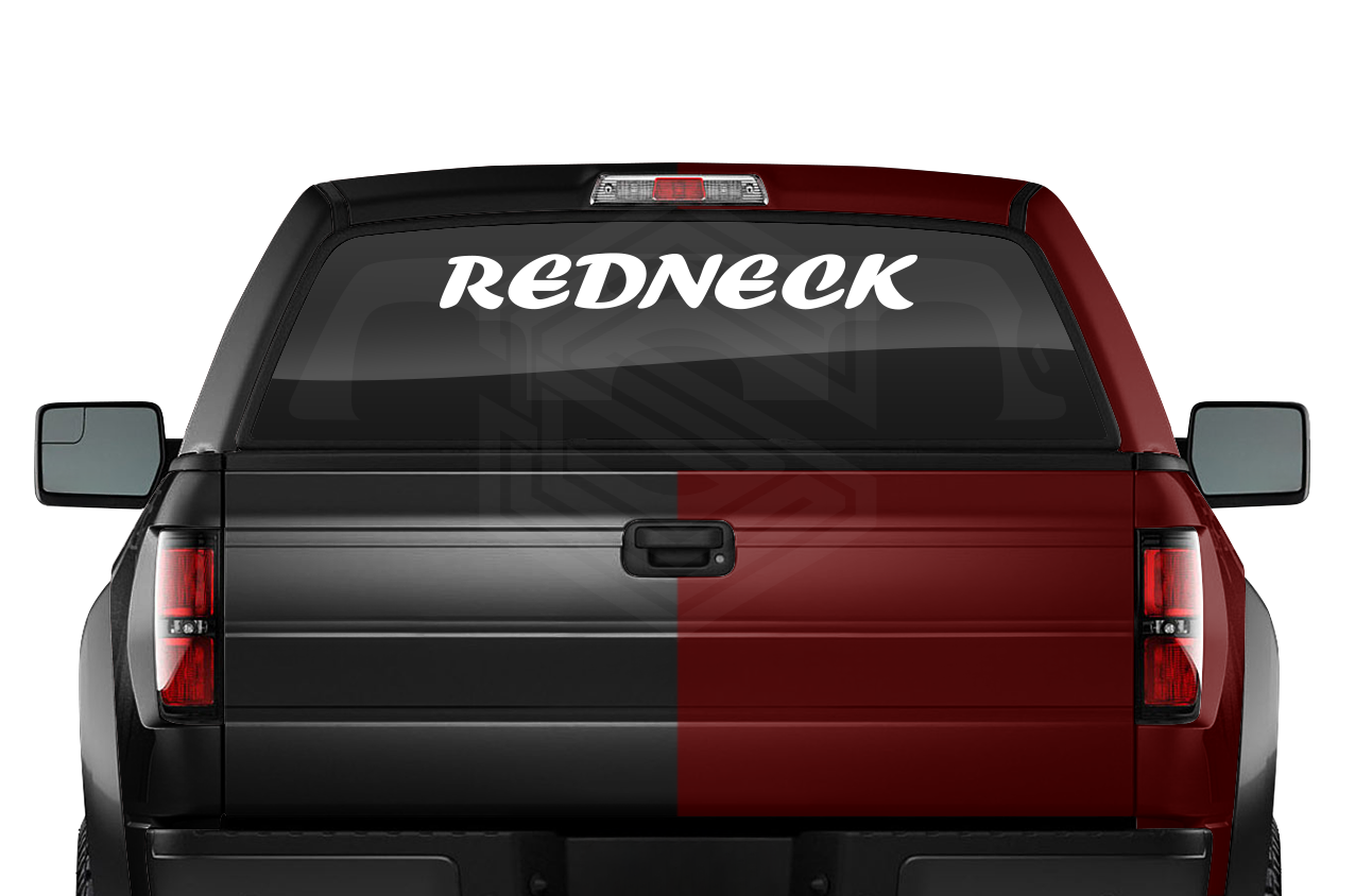 REDNECK Decal Sticker Windshield Window Vinyl Graphic Banner Text Font-Fortence 36"x4.25"+