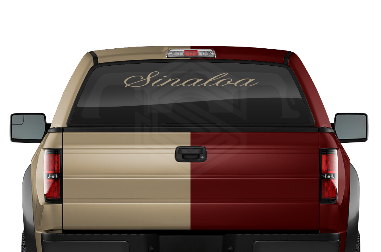 SINALOA SIN Mexico Decal Sticker Windshield Window Vinyl Graphic Banner Text Font-Altogscr 36"x4.25"+