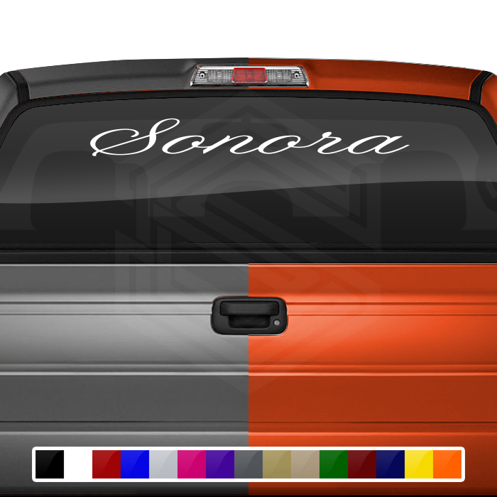 SONORA SON Mexico Decal Sticker Windshield Window Vinyl Graphic Banner Text Font-Altogscr 36"x4.25"+