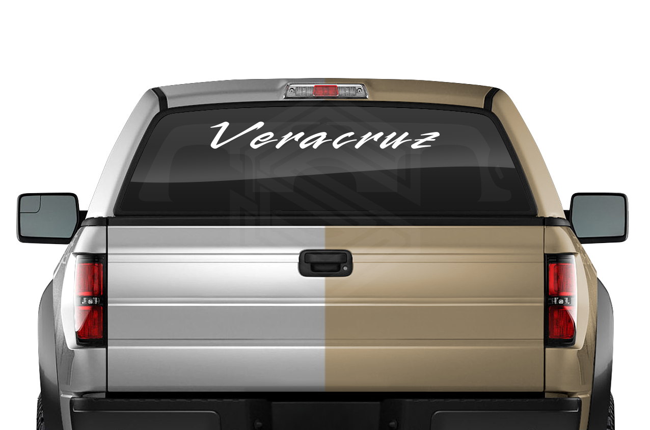 VERACRUZ VER Mexico Decal Sticker Windshield Window Vinyl Graphic Banner Text Font-Rapier 36"x4.25"+