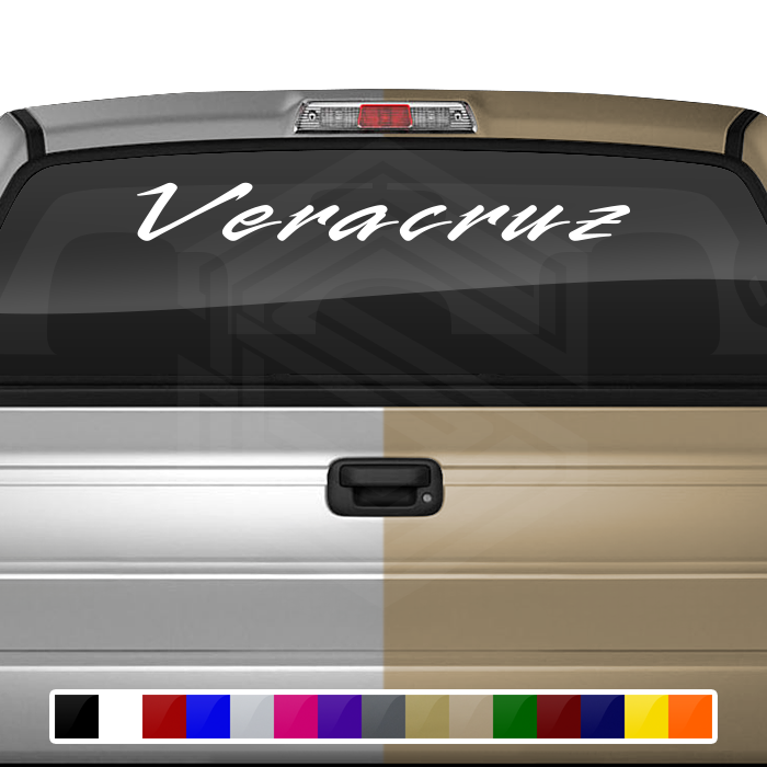 VERACRUZ VER Mexico Decal Sticker Windshield Window Vinyl Graphic Banner Text Font-Rapier 36"x4.25"+