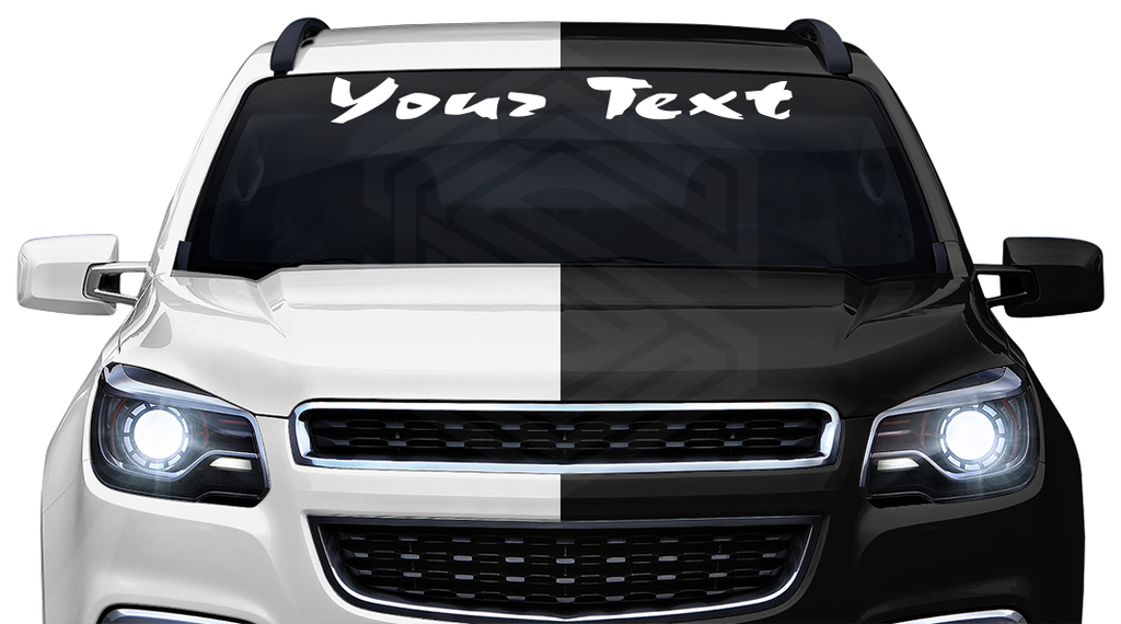 Font Choc #1022 - CUSTOM PERSONALIZED Name Text Letters Decal Sticker Windshield Window Vinyl Graphic Banner 36"x4.25"+