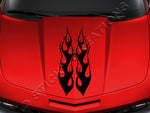 Design #100 Hood - Flame Flaming Decal Sticker Vinyl Graphic Car Truck SUV Vehicle
