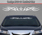 Design #101 Nautical Star - Windshield Window Tribal Accent Vinyl Sticker Decal Graphic Banner 36"x4.25"+