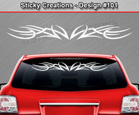 Design #101 - 36"x4.25" + Windshield Window Tribal Accent Vinyl Sticker Decal Graphic Banner