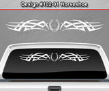 Design #102 Horseshoe - Windshield Window Tribal Accent Vinyl Sticker Decal Graphic Banner 36"x4.25"+