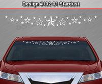 Design #102-01 Stardust - Windshield Window Vinyl Decal Sticker Graphic Banner 36"x4.25"+