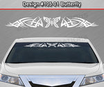 Design #105 Butterfly - Windshield Window Tribal Spikes Vinyl Sticker Decal Graphic Banner 36"x4.25"+