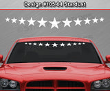 Design #105-04 Stardust - Windshield Window Vinyl Decal Sticker Graphic Banner 36"x4.25"+