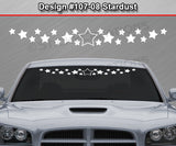 Design #107-08 Stardust - Windshield Window Vinyl Decal Sticker Graphic Banner 36"x4.25"+
