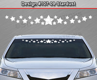 Design #107-09 Stardust - Windshield Window Vinyl Decal Sticker Graphic Banner 36"x4.25"+