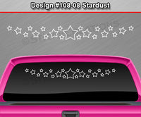 Design #108-08 Stardust - Windshield Window Vinyl Decal Sticker Graphic Banner 36"x4.25"+