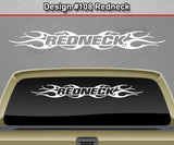 Design #108 Redneck - Windshield Window Tribal Flame Vinyl Sticker Decal Graphic Banner 36"x4.25"+