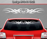 Design #110 Skull - Windshield Window Tribal Accent Vinyl Sticker Decal Graphic Banner 36"x4.25"+