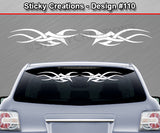 Design #110 - 36"x4.25" + Windshield Window Tribal Accent Vinyl Sticker Decal Graphic Banner