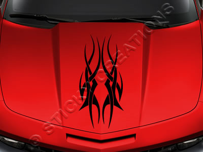Design #110 Hood - Tribal Accent Decal Sticker Vinyl Graphic Car Truck SUV Vehicle