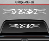 Design #113 4x4 - Windshield Window Tribal Flame Vinyl Sticker Decal Graphic Banner Truck 36"x4.25"+
