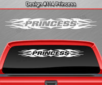 Design #114 Princess - Windshield Window Tribal Flame Vinyl Sticker Decal Graphic Banner 36"x4.25"+