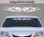 Design #115 Butterfly - Windshield Window Tribal Flame Vinyl Sticker Decal Graphic Banner 36"x4.25"+
