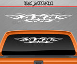 Design #116 4x4 - Windshield Window Tribal Flame Vinyl Sticker Decal Graphic Banner Truck 36"x4.25"+