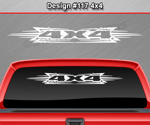 Design #117 4x4 - Windshield Window Tribal Accent Vinyl Sticker Decal Graphic Banner Truck 36"x4.25"+