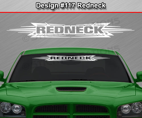 Design #117 Redneck - Windshield Window Tribal Accent Vinyl Sticker Decal Graphic Banner 36"x4.25"+