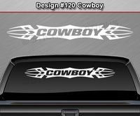 Design #120 Cowboy - Windshield Window Tribal Accent Vinyl Sticker Decal Graphic Banner 36"x4.25"+