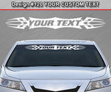 Design #120 Your Text - Custom Personalized Windshield Window Tribal Accent Vinyl Sticker Decal Graphic Banner 36"x4.25"+