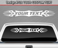 Design #120 Your Text - Custom Personalized Windshield Window Tribal Accent Vinyl Sticker Decal Graphic Banner 36"x4.25"+