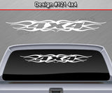Design #121 4x4 - Windshield Window Tribal Flame Vinyl Sticker Decal Graphic Banner Truck 36"x4.25"+