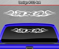 Design #122 4x4 - Windshield Window Tribal Swirl Vinyl Sticker Decal Graphic Banner Truck 36"x4.25"+