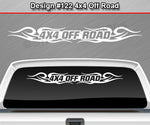 Design #122 4x4 Off Road - Windshield Window Tribal Swirl Vinyl Sticker Decal Graphic Banner Truck 36"x4.25"+