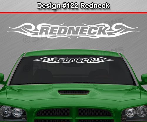 Design #122 Redneck - Windshield Window Tribal Swirl Vinyl Sticker Decal Graphic Banner 36"x4.25"+