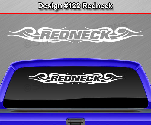 Design #122 Redneck - Windshield Window Tribal Swirl Vinyl Sticker Decal Graphic Banner 36"x4.25"+