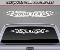Design #122 Your Text - Custom Personalized Windshield Window Tribal Swirl Vinyl Sticker Decal Graphic Banner 36"x4.25"+