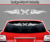 Design #126 Butterfly - Windshield Window Tribal Accent Vinyl Sticker Decal Graphic Banner 36"x4.25"+