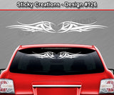 Design #126 - 36"x4.25" + Windshield Window Tribal Wings Vinyl Sticker Decal Graphic Banner