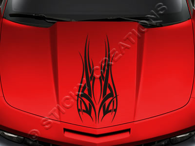 Design #126 Hood - Tribal Accent Decal Sticker Vinyl Graphic Car Truck SUV Vehicle