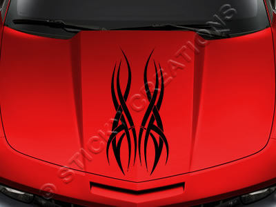 Design #127 Hood - Tribal Accent Decal Sticker Vinyl Graphic Car Truck SUV Vehicle